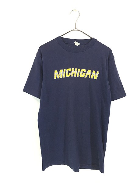 古着 80s USA製 MICHIGAN オールド カレッジ Tシャツ L 古着の通販は 6,050円