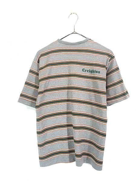 古着 60s Velva Sheen 「Creighton」 オールド マルチ ボーダー Tシャツ Mの通販は
