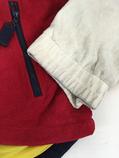 古着 90s TOMMY HILFIGER フラッグ パッチ ナイロン ライナー フリース