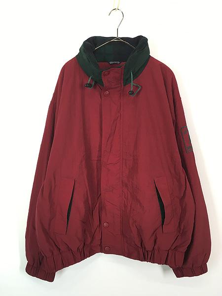 古着 90s   フラッグ パッチ フリース ライナー 2way ナイロン ジャケット XL 古着