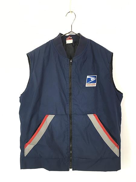 古着 90s USA製 USPS United States Postal Service ポストマン リフレクター パデット ベスト M Tall 古着の通販は 7,700円