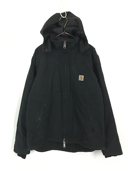 最安 古着 Carhartt Full Swing ブラック クイック ダック 2way ジャケット・アウター