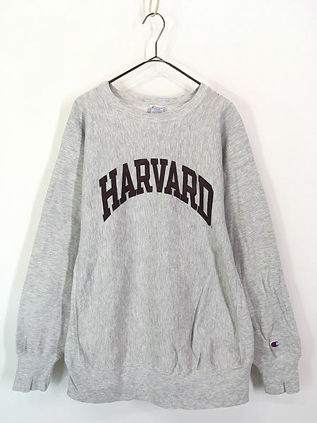古着 90s USA製 Champion Reverse Weave 「HARVARD」 カレッジ リバース スウェット XL 古着