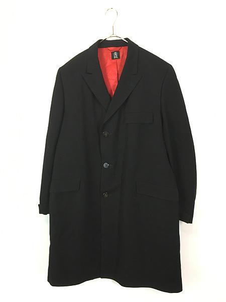 古着 50s Stratmore Andreen Nordwall Co 「Terra Twil」 ブラック ギャバジン ウール チェスター コート 42位 極上!!