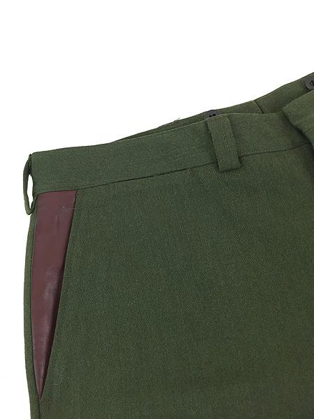古着 80s USA製 LL Bean 本革 レザー 切替 ウィップコード ウール パンツ ストレート W35 L30 ミント!!の通販は 古着 80s USA製 LL Bean 本革 レザー 切替 ウィップコード ウール パンツ ストレート W35 L30 ミント!!の通販は