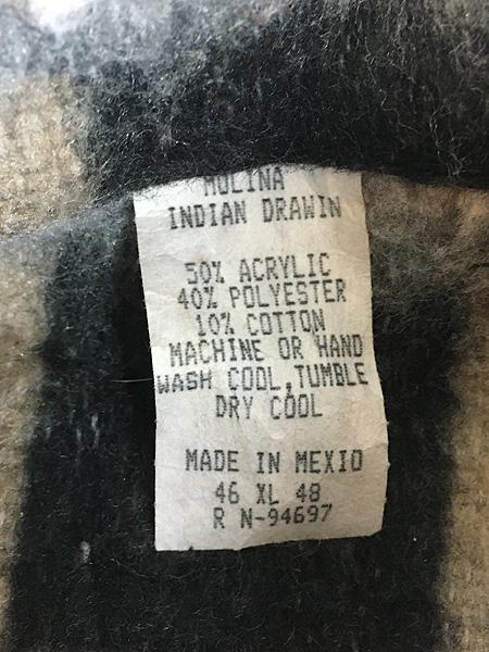 古着 Mexico製 MOLINA INDIAN DRAWIN 「Mexican Brushed」 ネイティブ