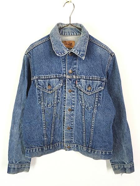 古着 70s USA製 Levi's 70505-0217 4th インディゴ デニム トラッカー ジャケット Gジャン 40