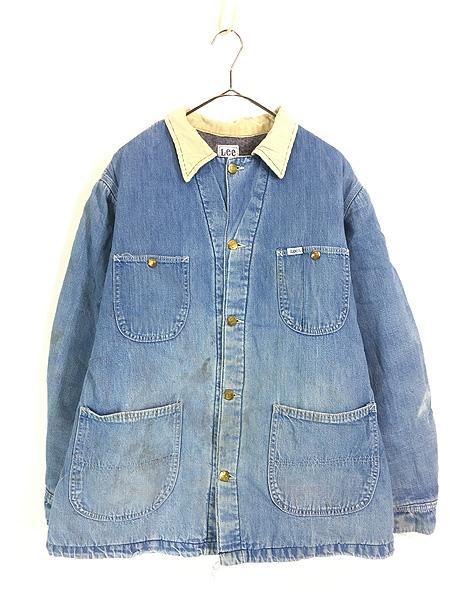 70s USA製 Lee リー 81-LJ デニム カバーオール 濃紺 XL～XXL程度
