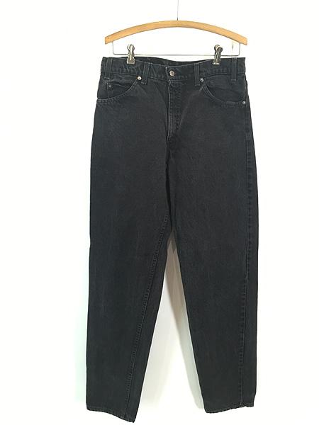 古着 90s USA製 Levi's 550-4159 サルファ スーパー ブラック デニム パンツ ジーンズ テーパード W33 L34