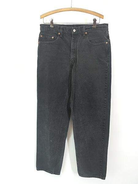 古着 90s Levi's 550-0260 ブランクタブ サルファ ブラック デニム パンツ ジーンズ テーパード W34 L31の通販は 9,504円