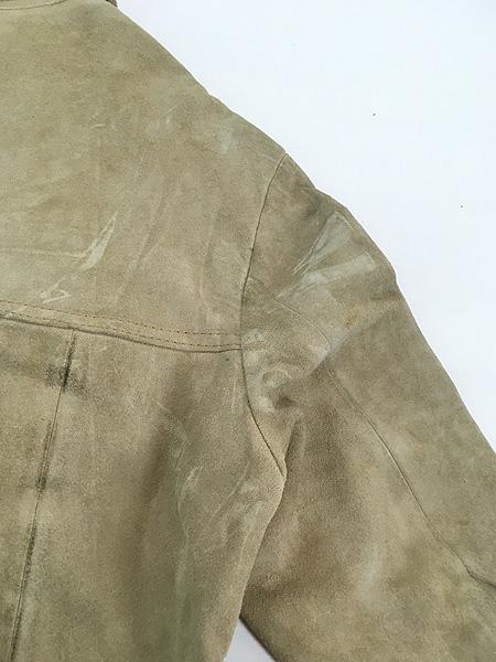 古着 70s BARACUTA スナップボタン 本革 スエード レザー シャツ ジャケット 42の通販は