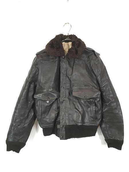 古着 70s Schott I-S-674-M-S G-1タイプ ボア ライナー 本革 レザー フライト ジャケット 40の通販は