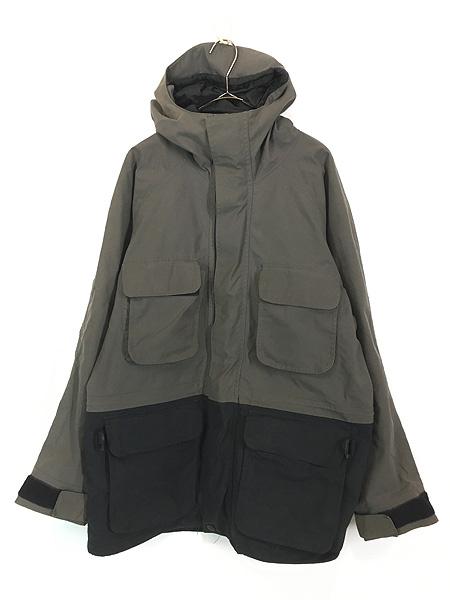 古着 90-00s Cabela's 「GORE-TEX」 Dカン バイカラー フーデッド ゴアテックス フィッシング ジャケット パーカー M