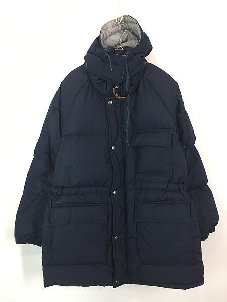 古着 90s St John's Bay 2way コットン シェル フーデッド ダウン ジャケット パーカー L