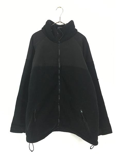 古着 00s 米軍 US NAVY ECWCS Gen2 POLARTEC フリース ジャケット オールブラック XL