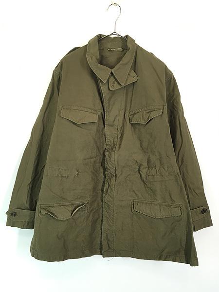 古着 50s フランス軍 名作 M47 M-47 前期 ヘビー コットンツイル フィールド ジャケット XL位