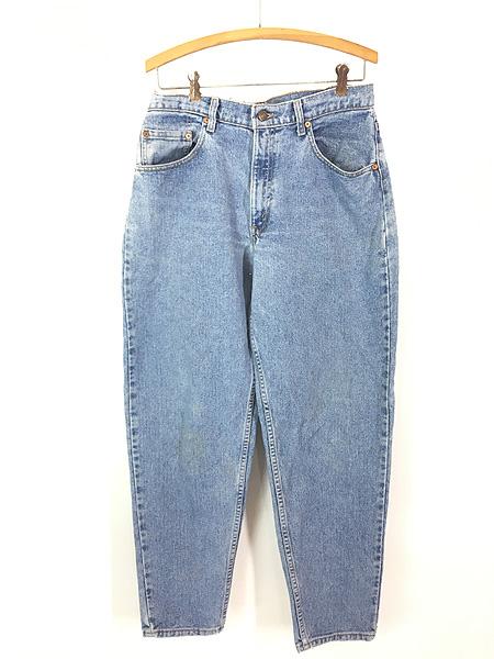 古着 90s USA製 Levi's 560-4891 ブルー デニム バギー パンツ ジーンズ 強テーパード W32 L30