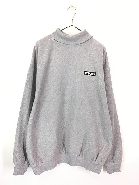 古着 90s adidas ロゴ パッチ フリース タートルネック スウェット トレーナー L 古着の通販は 8,250円
