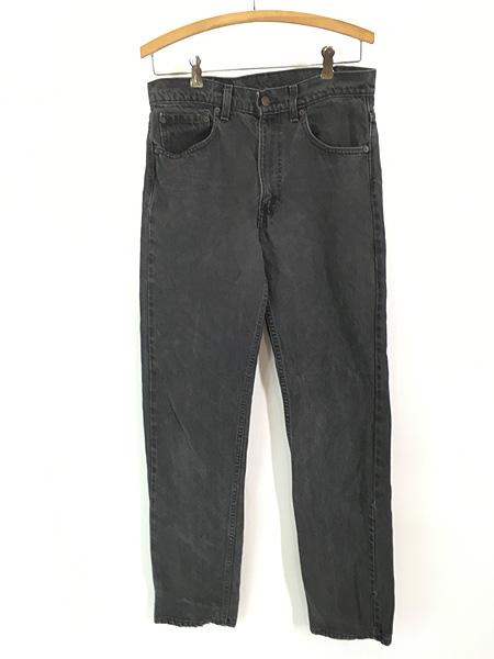 古着 90s USA製 Levi's 505-0260 サルファ ブラック デニム パンツ ジーンズ スリム W31 L33