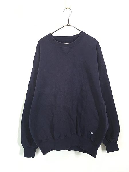 90s usa製 Russell athletic 無地　ネイビー　スウェット 90s USA製 RUSSELLラッセル 無地 スウェット 紺 L☆ブランク
