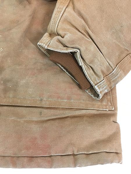 古着 90s USA製 Carhartt ブラウン ダック パデット トラディショナル