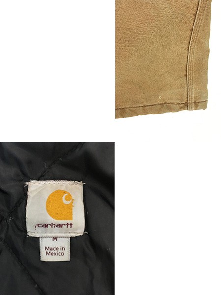 古着 Carhartt ブラウン ダック パデット トラディショナル コート M 古着