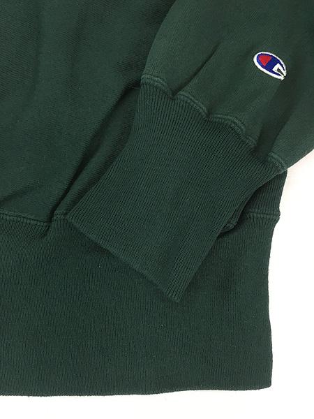 古着 90s Champion Reverse Weave 目なし リバース スウェット 緑 L 古着