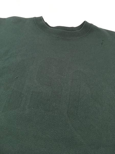 古着 90s Champion Reverse Weave 目なし リバース スウェット 緑 L 古着