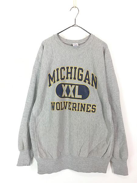 古着 90s Champion Reverse Weave 「MICHIGAN」 3段 カレッジ リバース