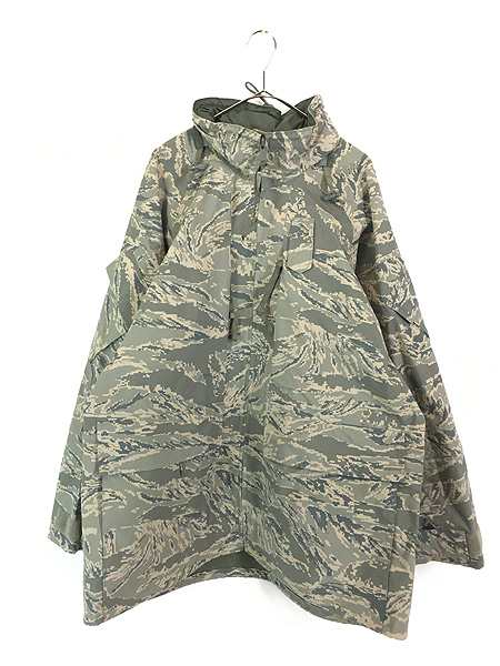 古着 00s 米軍 USAF APECS タイガー ストライプ カモ 迷彩 Gen3 GORE-TEX ゴア パーカー L-R?Bの通販は