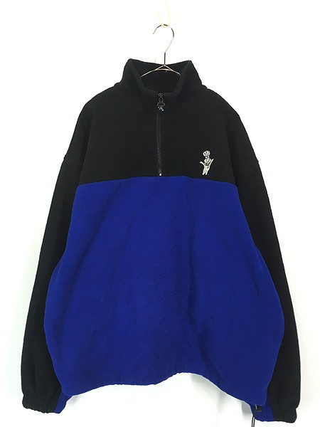 古着 90s Pillsbury ドゥーボーイ バイカラー ハーフジップ フリース ジャケット M位 古着の通販は