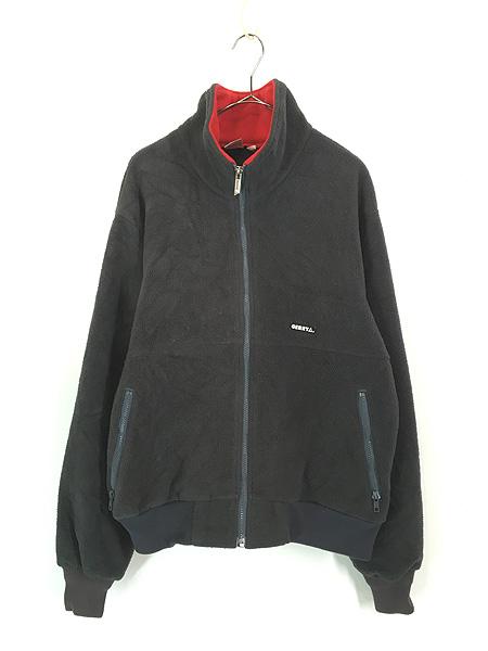 古着 90s USA製 GERRY ワンポイント ソリッド フリース ジャケット L 古着