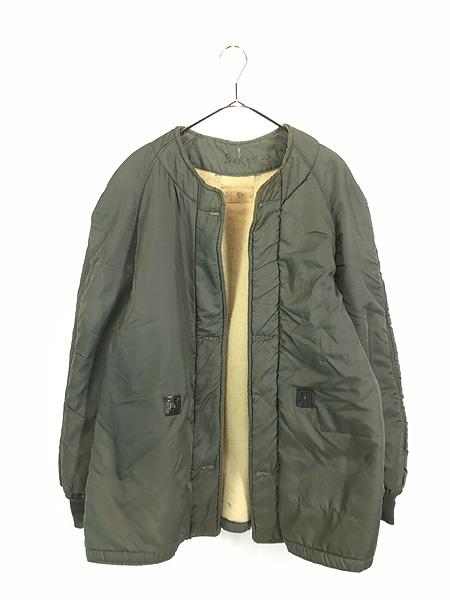 古着 50s 米軍 USAF 黒タグ 「4889(USAF) ミリタリー ウール ボア フィールド ライナー ジャケット L-R