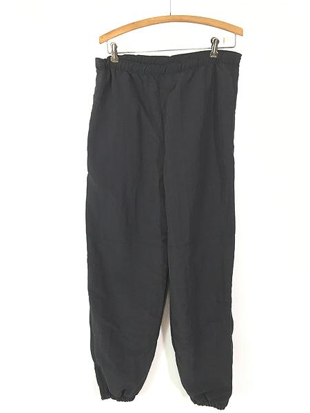 古着 90s 米軍 US ARMY IPFU ミリタリー ナイロン トレーニング パンツ オールブラック M/L