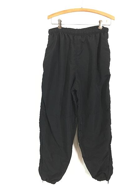 古着 00s 米軍 US ARMY PFU ミリタリー ナイロン トレーニング パンツ オールブラック L/R