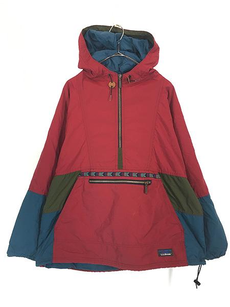 古着 90s USA製 LL Bean チロリアン テープ 高性能 3M パデッド クレイジー アノラック パーカー XL位