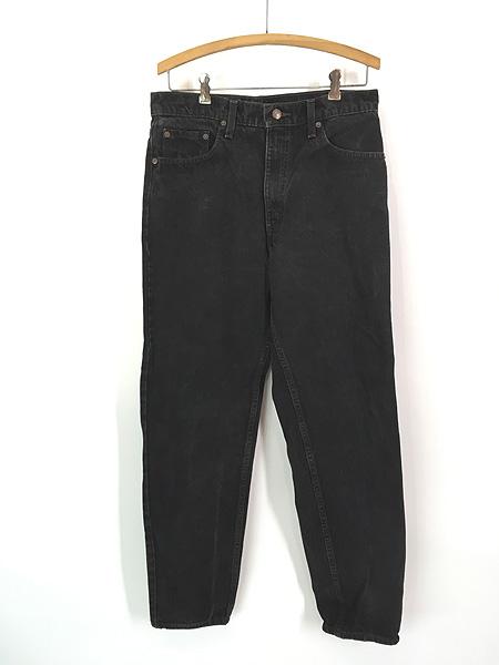 古着 90s USA製 Levi's 550-0260 サルファ スーパー ブラック デニム パンツ ジーンズ テーパード W32 L31の通販は