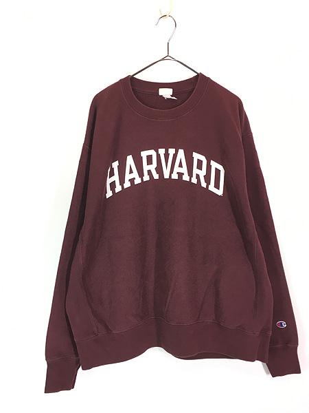古着 Champion Reverse Weave 「HARVARD」 カレッジ リバース スウェット XL 古着