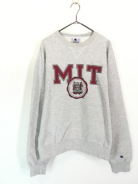 古着 90s Champion 「MASSACHUSETTS」 カレッジ 前V スウェット トレーナー XL 古着の通販は