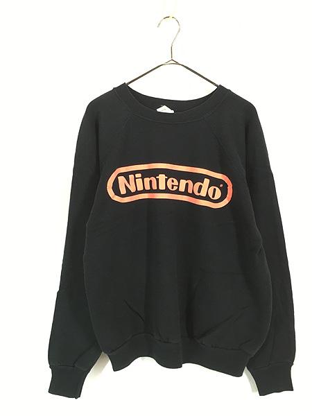 古着 80s USA製 Nintendo 任天堂 ゲーム 企業 ロゴ 発泡 プリント スウェット トレーナー XL位 古着の通販はトレーナー・スウェット