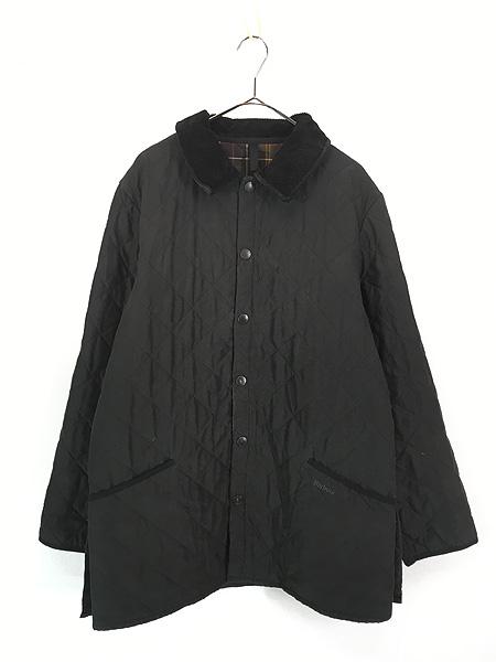 古着 00s ルーマニア製 Barbour 「Classic Eskdale Jacket」 エスクデール キルティング ジャケット コート 黒 M