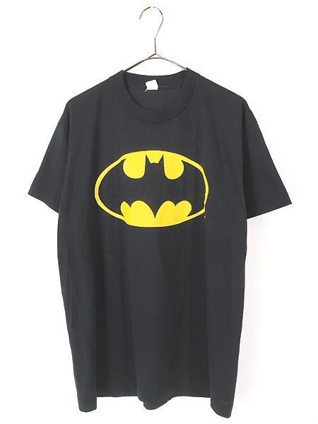 古着 80s USA製 BATMAN バットマン アメコミ ヒーロー マーク Tシャツ XL 古着