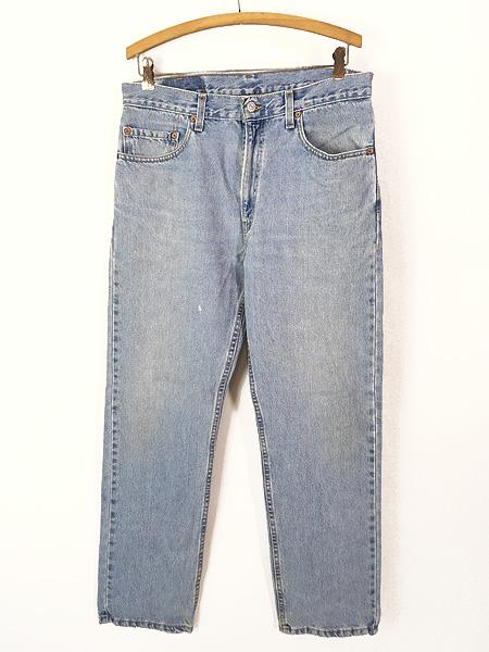 古着 00s USA製 Levi's 505-4834 アイスブルー デニム パンツ ジーンズ スリム W33 L30