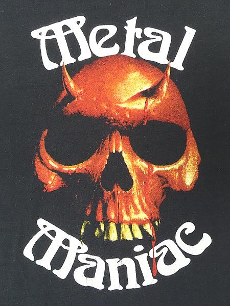 古着 80s USA製 Metal Maniac ボーン スカル ハードコア メタル ロック