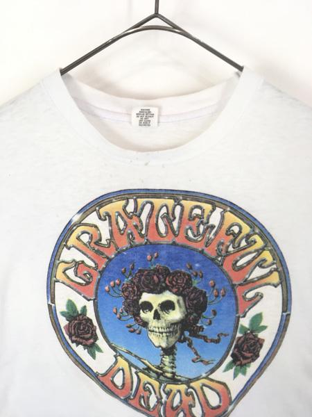 古着 70-80s USA製 Grateful Dead 「Skull & Rose」 スカル ローズ ロック バンド Tシャツ L 古着 70-80s USA製 Grateful Dead 「Skull & Rose」 スカル ローズ