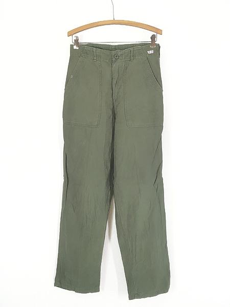 古着 70s 米軍 US ARMY 100%コットンサテン ミリタリー ベイカー