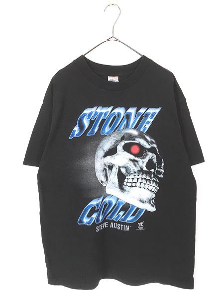 古着 90s WWF Stone Cold Austin 3:16 スカル レスリング プロレス 格闘技 Tシャツ L 古着