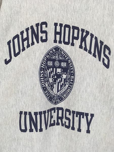古着 90s USA製 Champion Reverse Weave 「JOHNS HOPKINS」 3段