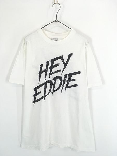 古着 90s USA製 「HEY EDDIE」 両面 プリント Tシャツ XL 古着