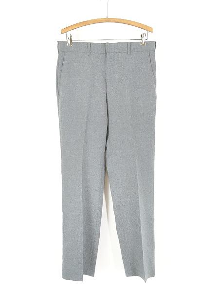 古着 80s Levi's Action Slacks ノータック グレー スラックス パンツ ストレート W32 L31
